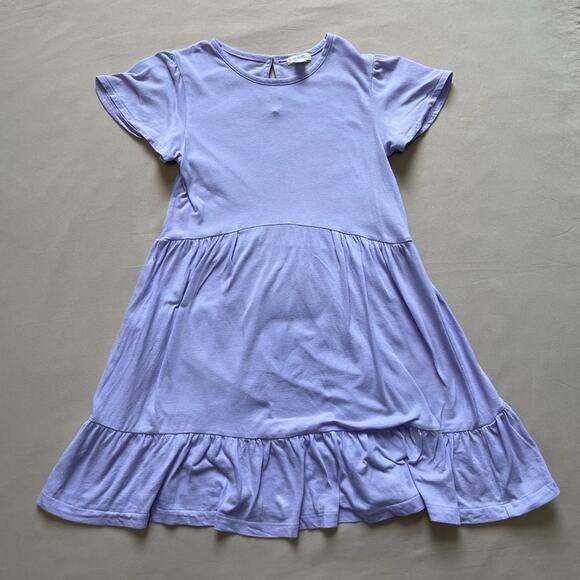 J.Crew Crewcuts Lavender Girls Short Sleeve Dress Size Medium - Picture 1 of 5